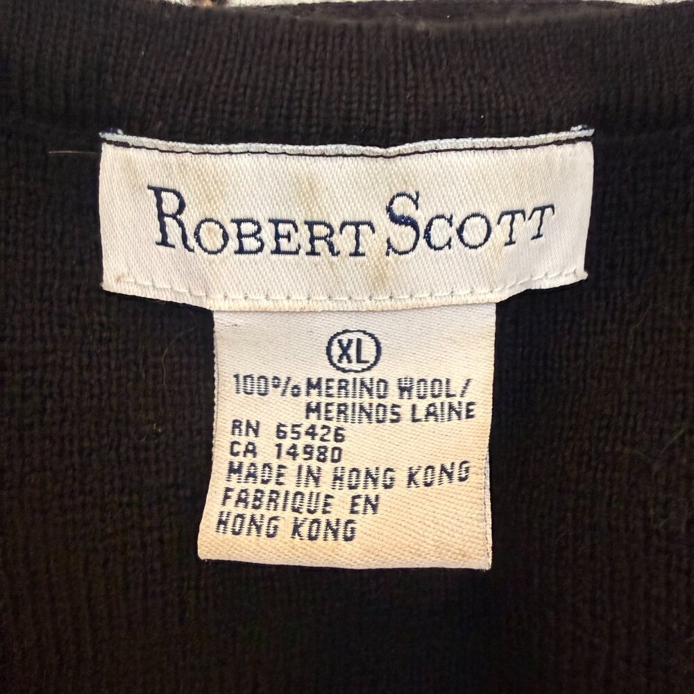 Vintage Robert Scott Y2K 2000 NYE Wool Cardigan | XL - Picture 13 of 13